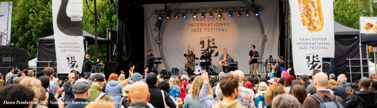 Stage at jazz festival